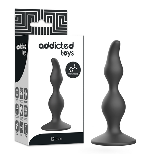 Anální kolík ADDICTED TOYS 12 cm černý