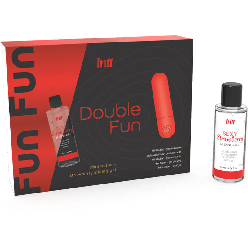 INTT Double Fun sada s vibrační patronou a gelem