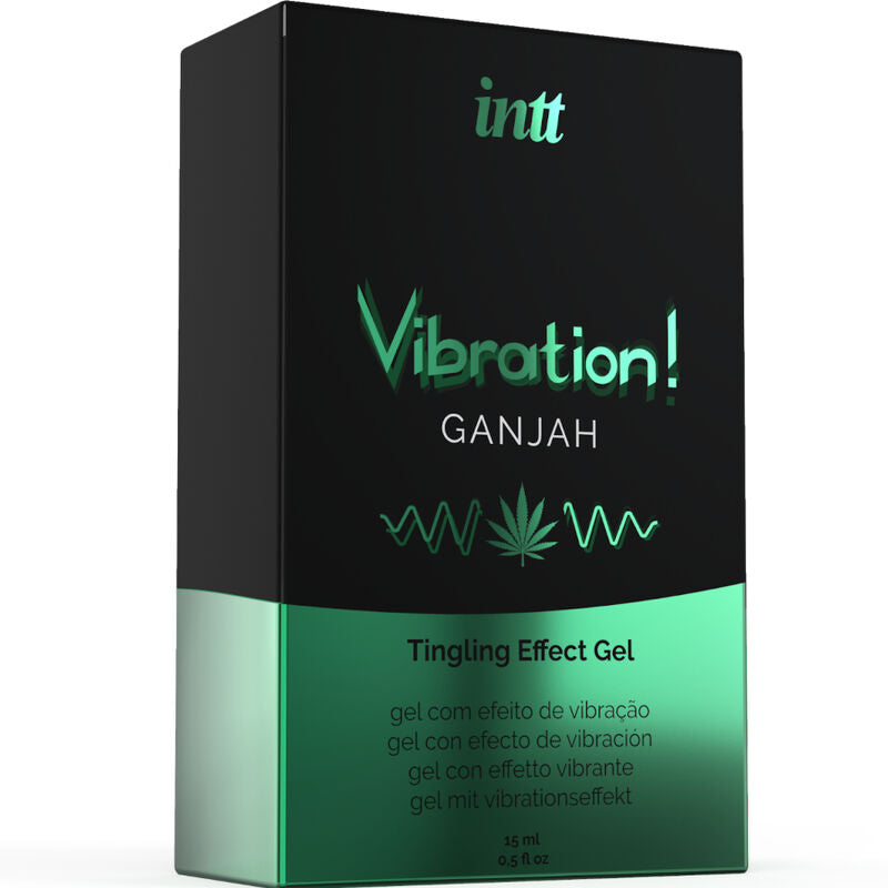 INTT stimulační gel Cannabis s vibračním účinkem 15ml