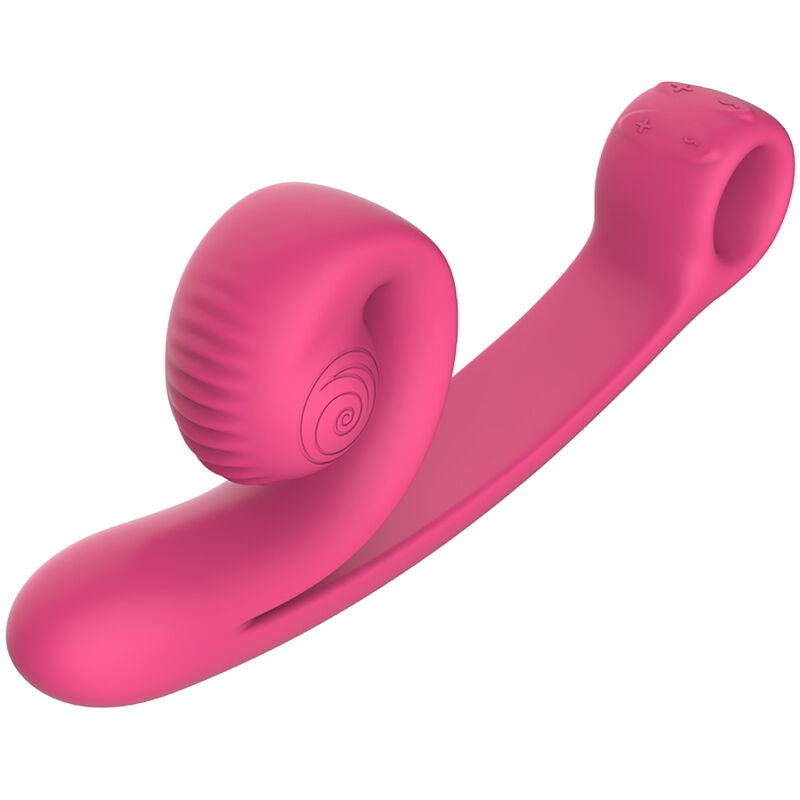 SNAIL VIBE CURVE růžový vibrátor s dvojitou stimulací