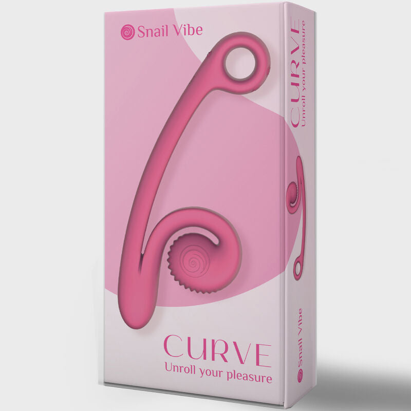 SNAIL VIBE CURVE růžový vibrátor s dvojitou stimulací