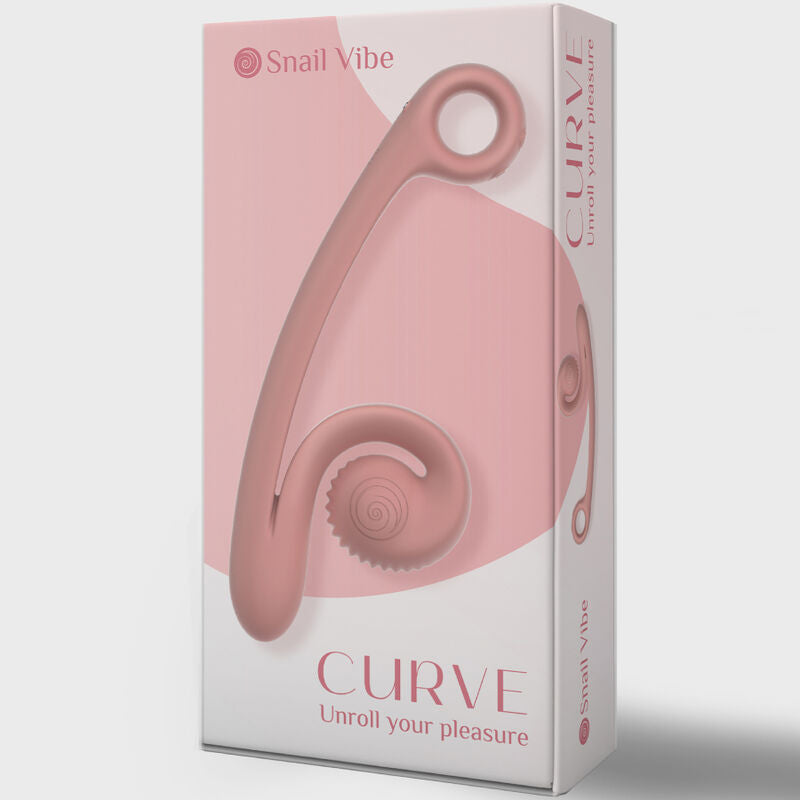 SNAIL VIBE CURVE růžový vibrátor s dvojitou stimulací