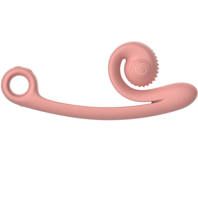 SNAIL VIBE CURVE růžový vibrátor s dvojitou stimulací