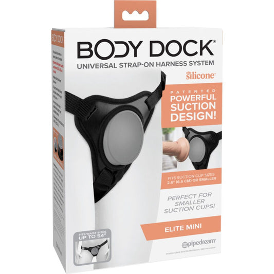 Postroj Body Dock Elite Mini pro strap-on bez kroužků