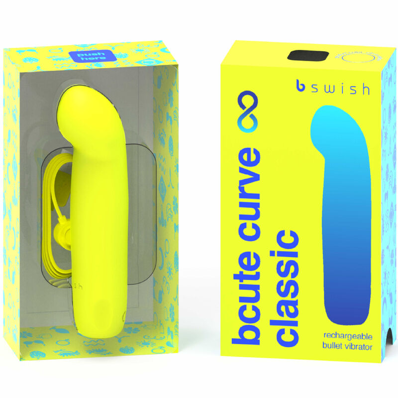 Vibrátor B SWISH Bcute Curve Infinite Classic žlutý