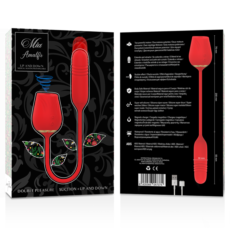 Vibrátor MIA DOUBLE PLEASURE WAND s análním masážérem