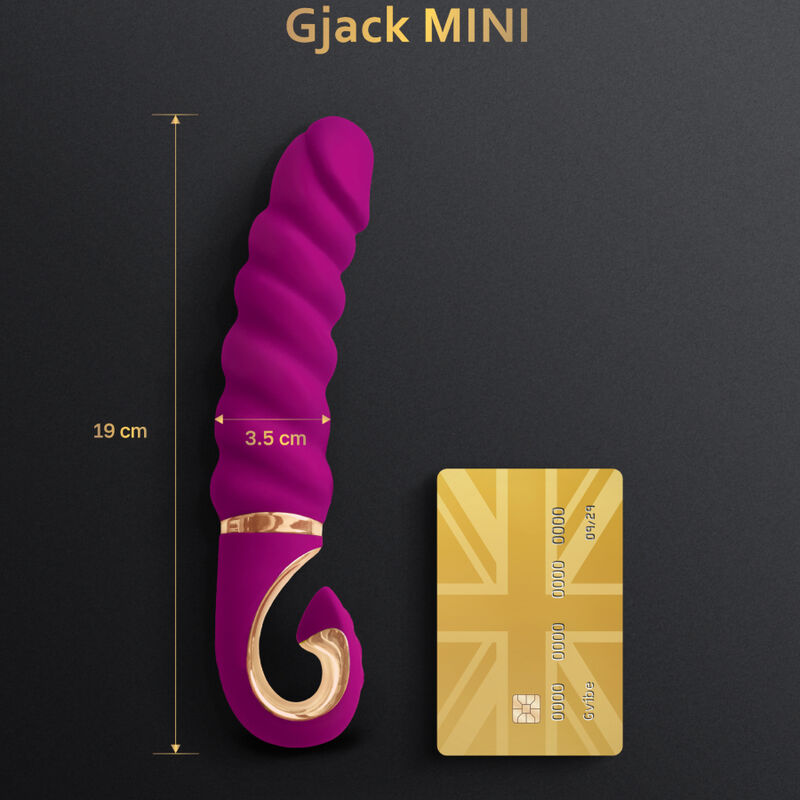 G-VIBE GJACK MINI fialový silikonový vibrátor