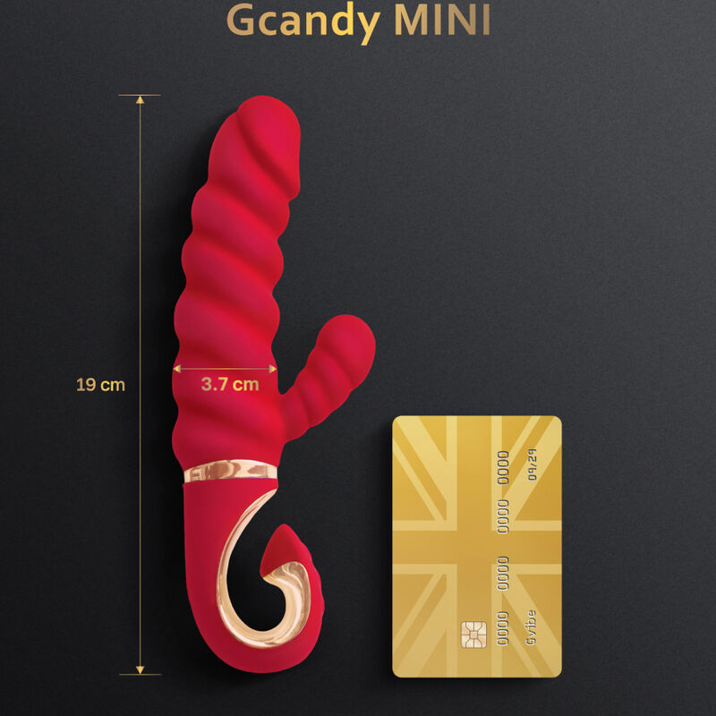 G-VIBE GCANDY MINI silikonový vibrátor červený