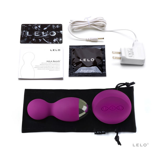 LELO HULA BEADS fialové rotující vibrační kuličky