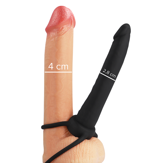 Anální dildo MYTHOLOGY COBI-ONYX s kroužky 13,5 cm