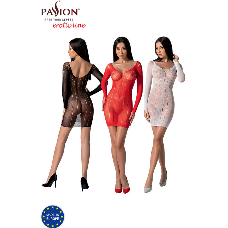 Bodystocking PASSION BS101 krajkové černé