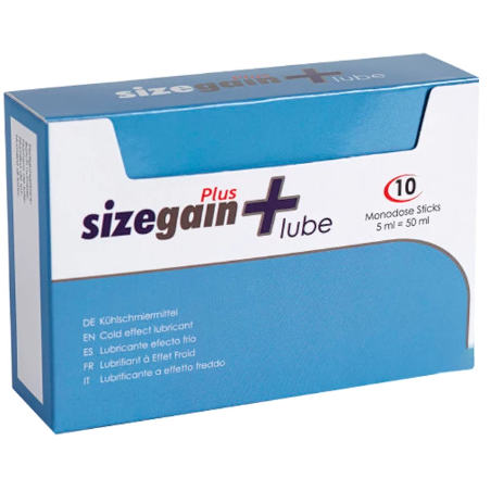 Lubrikant Sizegain Plus s chladivým efektem 10x5 ml