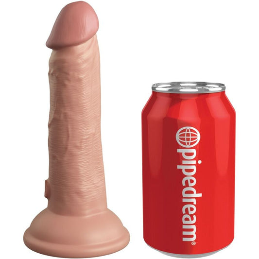 Silikonové dildo King Cock Elite 15,2 cm realistické