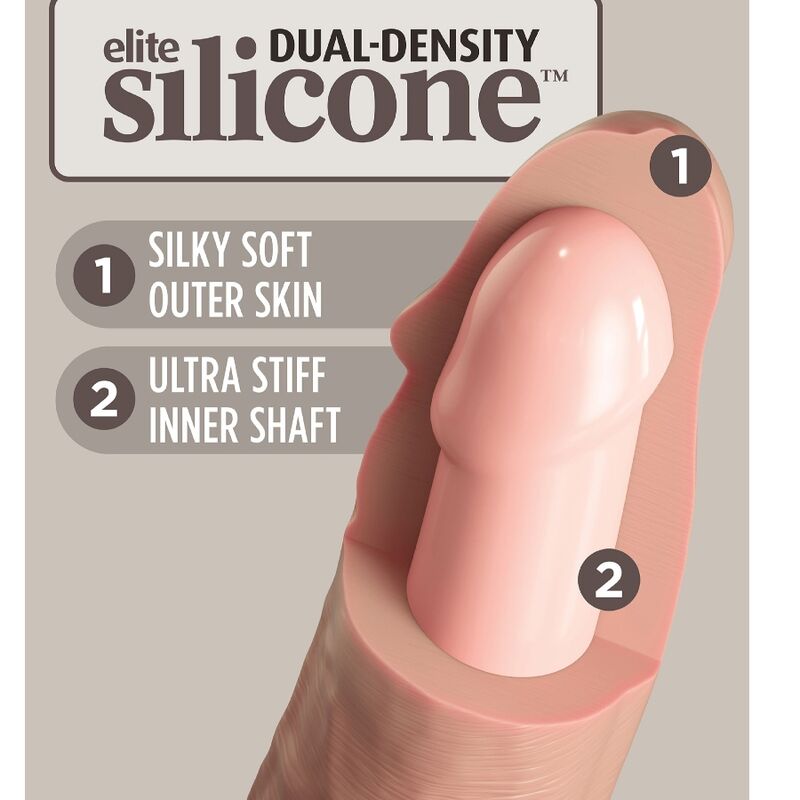 King Cock Elite realistické silikonové dildo 17,8 cm