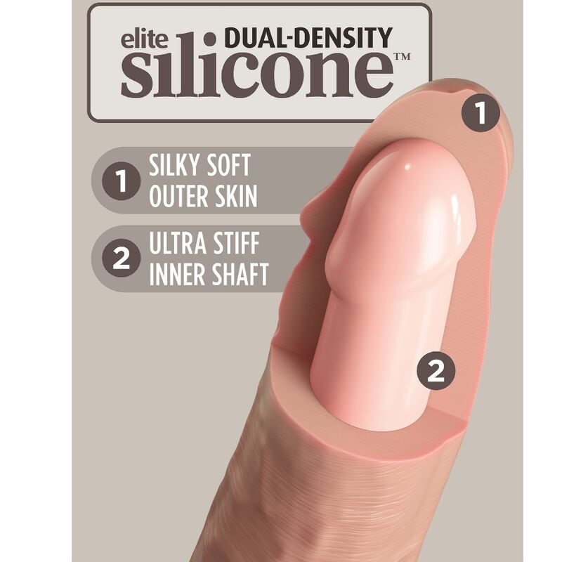 King Cock Elite realistické silikonové dildo 23 cm