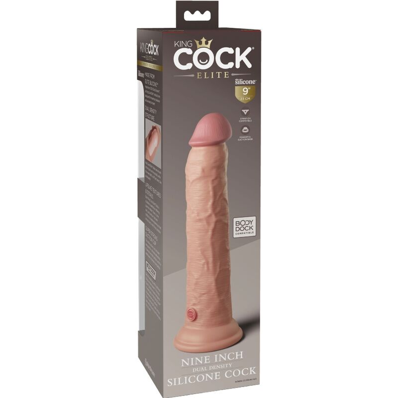 King Cock Elite realistické silikonové dildo 23 cm