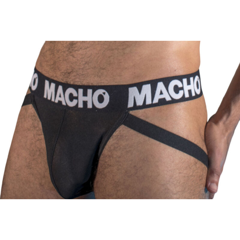 Jockstrap MACHO MX25NN černý poloprůhledný