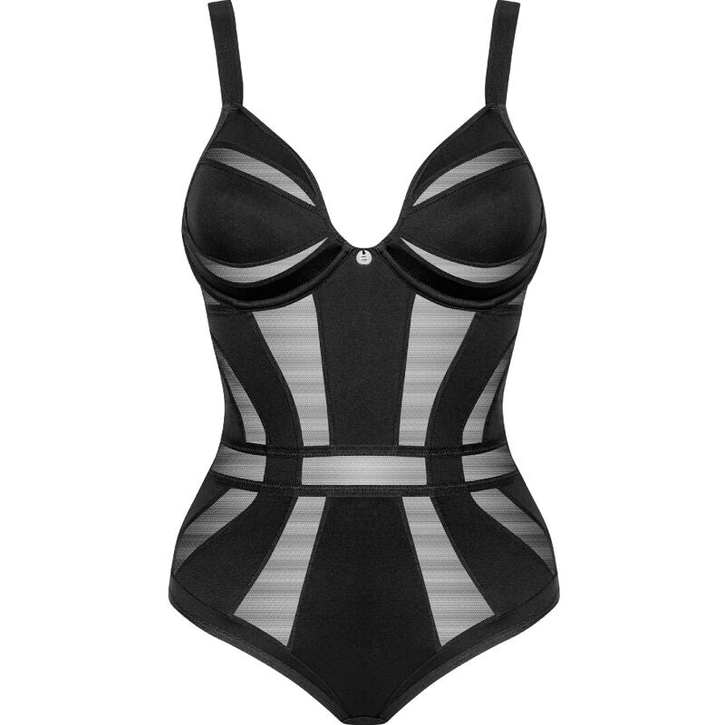 Elegantní body OBSESSIVE Chic Amoria černé XS/S