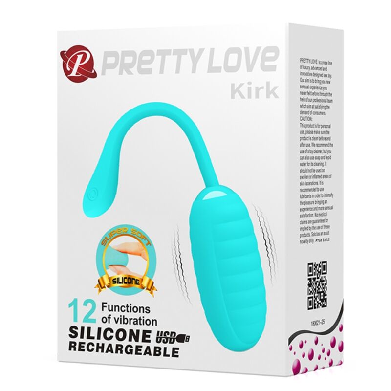 Vibrační vajíčko Pretty Love Kirk nabíjecí zelené