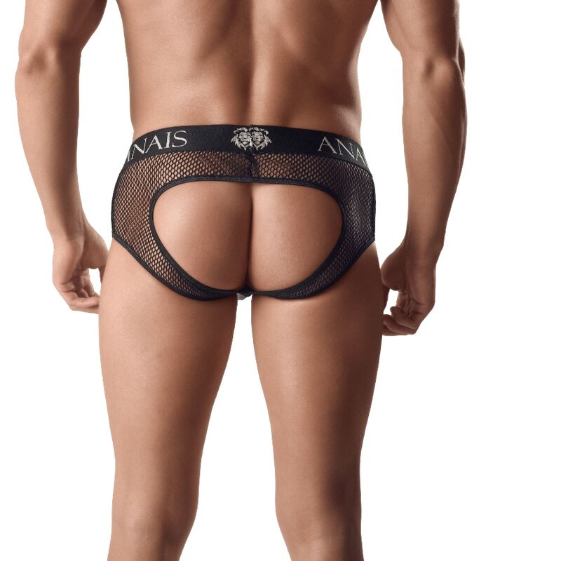 ANAIS MEN - ARES Jockstrap bikini síťované, černé, S