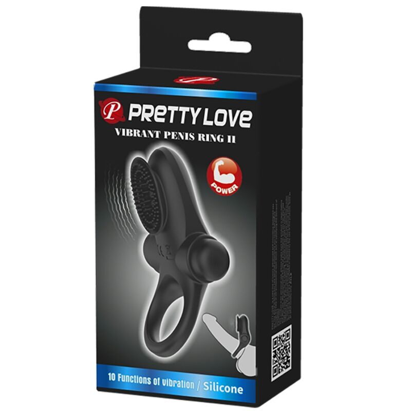 Vibrační kroužek Pretty Love Vibrator Ring II černý