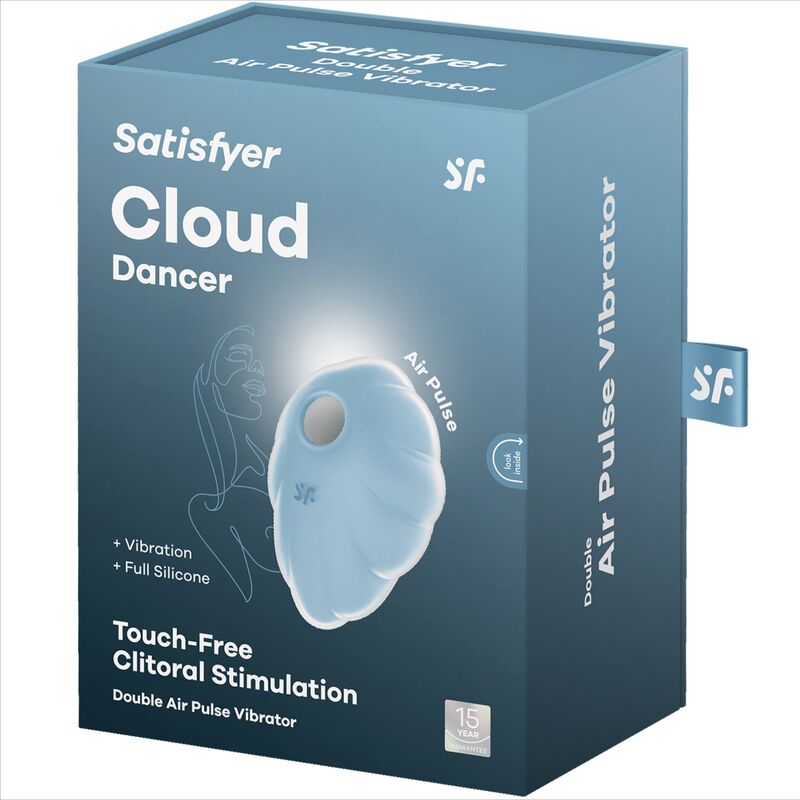 Satisfyer Cloud Dancer zelený tlakový vibrátor