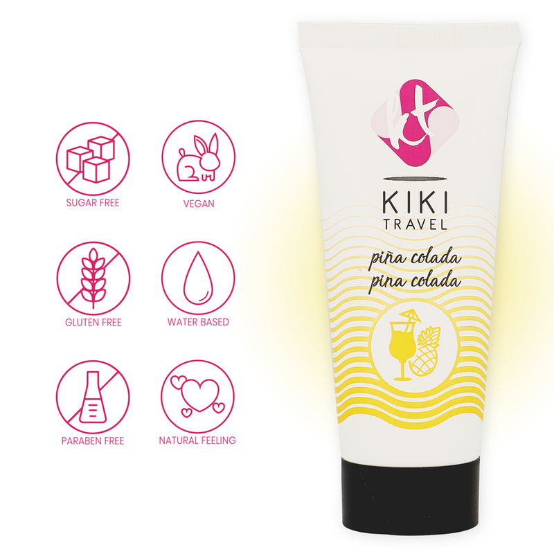 Lubrikant KIKÍ TRAVEL Pina Colada 50 ml vodní báze