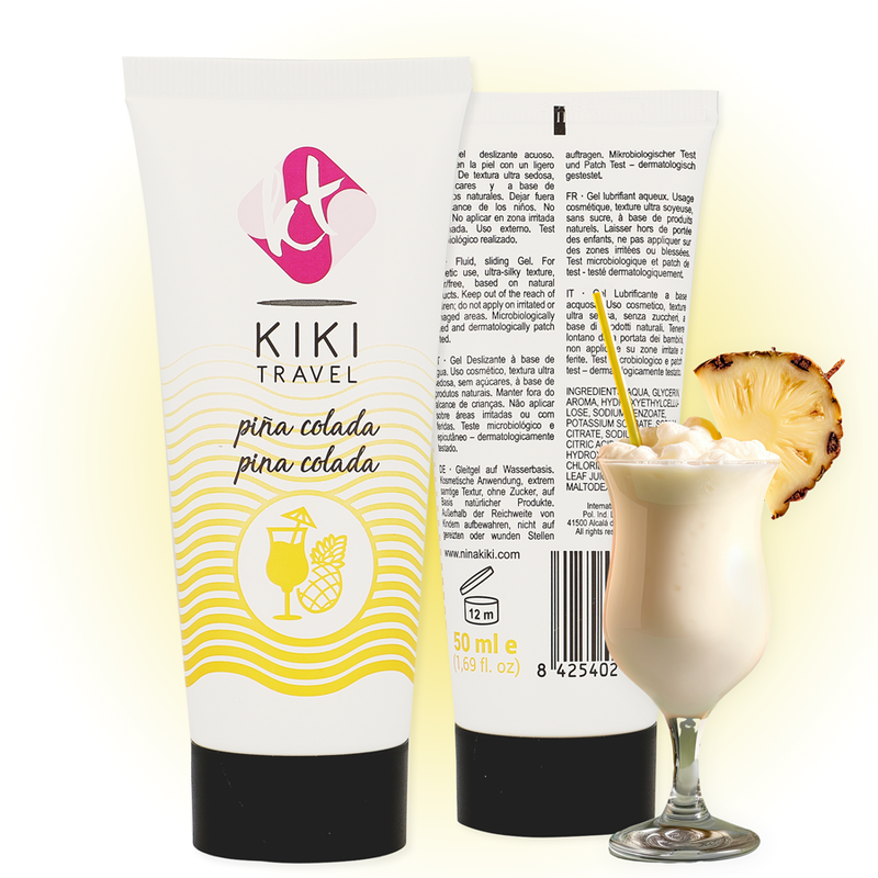 Lubrikant KIKÍ TRAVEL Pina Colada 50 ml vodní báze