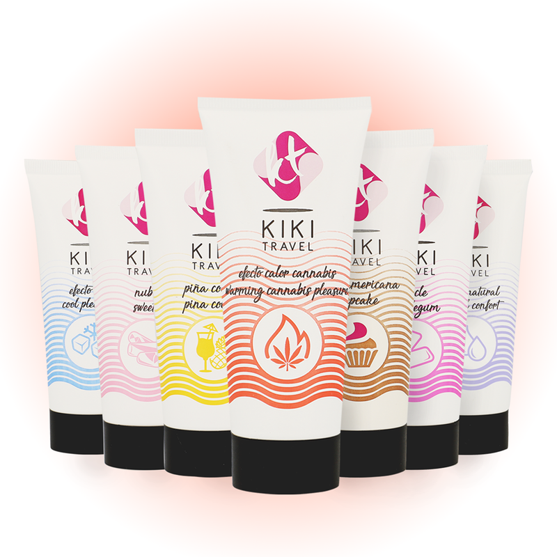 Lubrikační gel Kiki Travel Cannabis s hřejivým efektem 50 ml