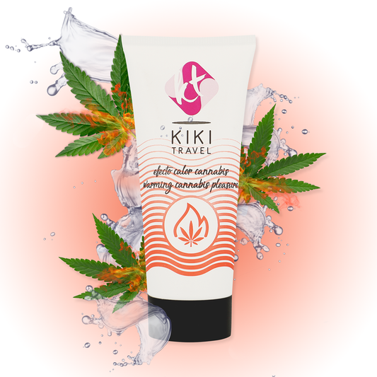 Lubrikační gel Kiki Travel Cannabis s hřejivým efektem 50 ml