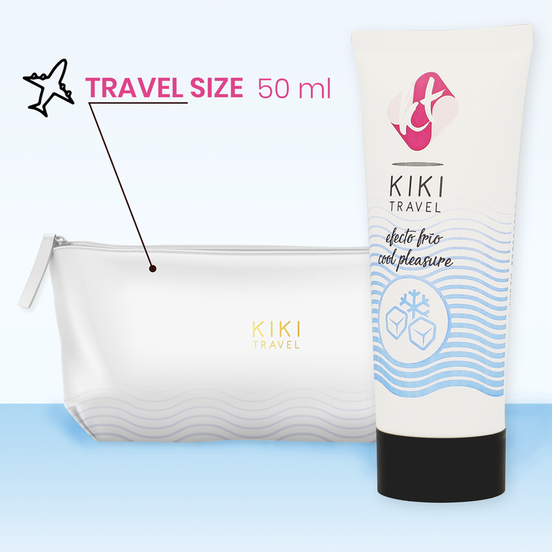 Chladivý lubrikační gel KIKÍ TRAVEL s aloe vera, 50 ml