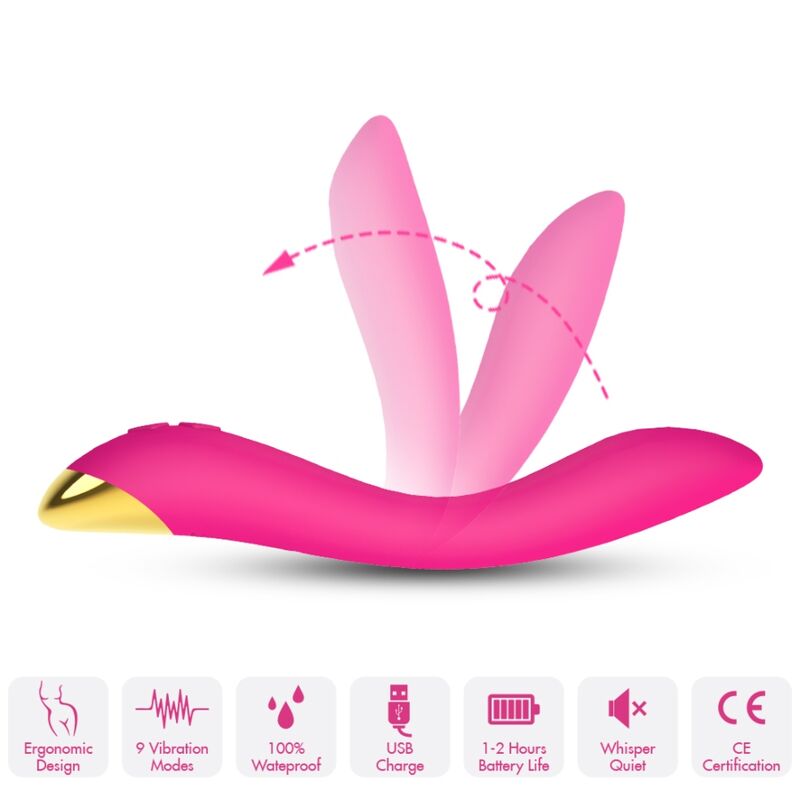 ARMONY Flamingo vibrátor s 9 režimy vodotěsný