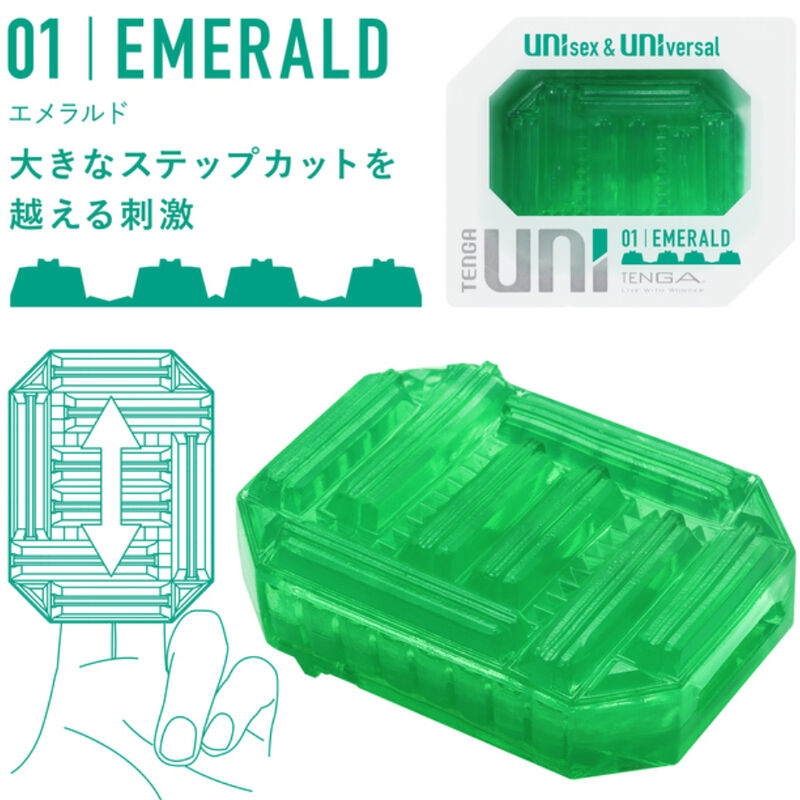 TENGA UNI EMERALD masturbátor unisex