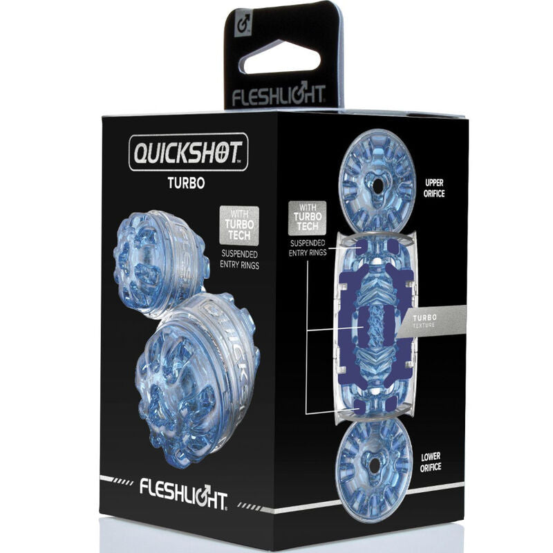 FLESHLIGHT Quickshot Turbo masturbátor modrý