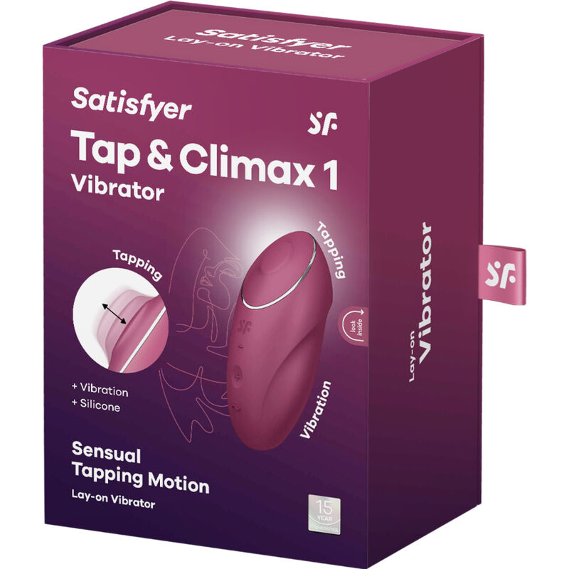 Satisfyer Tap & Climax 1 vibrační stimulátor červený