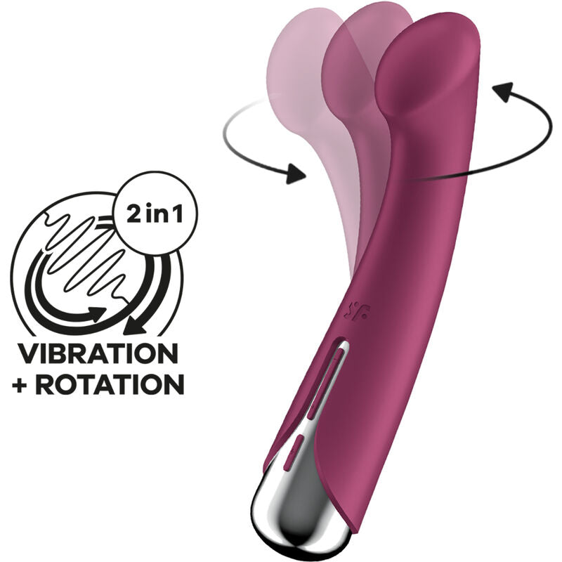 Satisfyer Spinning G-Spot 1 rotační vibrátor červený