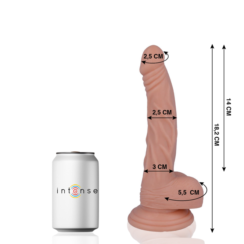 Realistické dildo Mr. Intense 18,2 cm se přísavkou