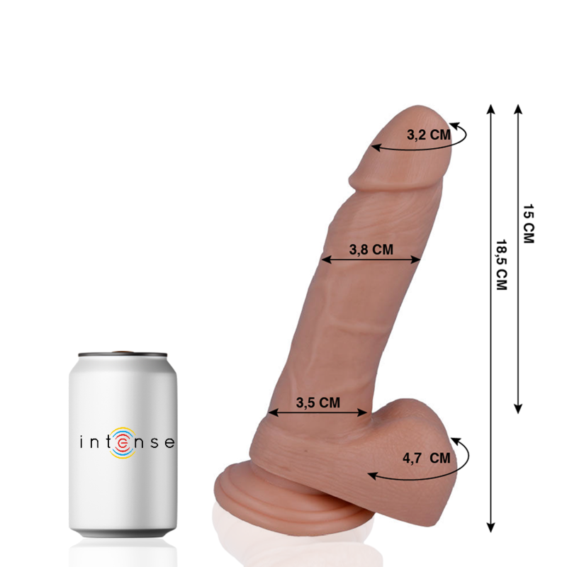 Realistické dildo Mr. Intense 18,5 cm s přísavkou