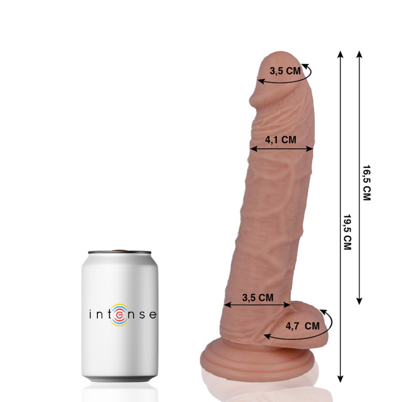 Realistické dildo Mr. Intense 19,5 cm s přísavkou