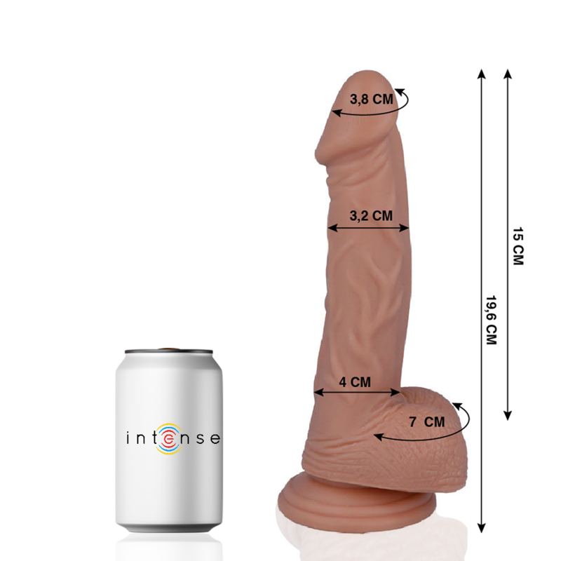 Realistické dildo Mr. Intense 19,6 cm s přísavkou