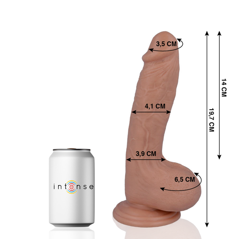 Realistické dildo Mr. Intense 19,7 cm s přísavkou