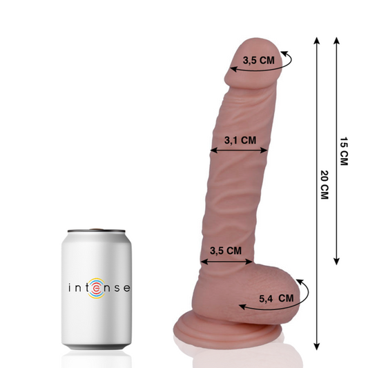 Realistický dildo Mr. Intense 20 cm s přísavkou