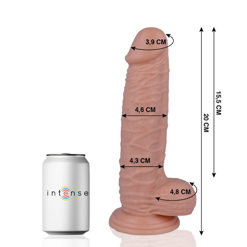 Realistické dildo Mr. Intense 20 cm s přísavkou