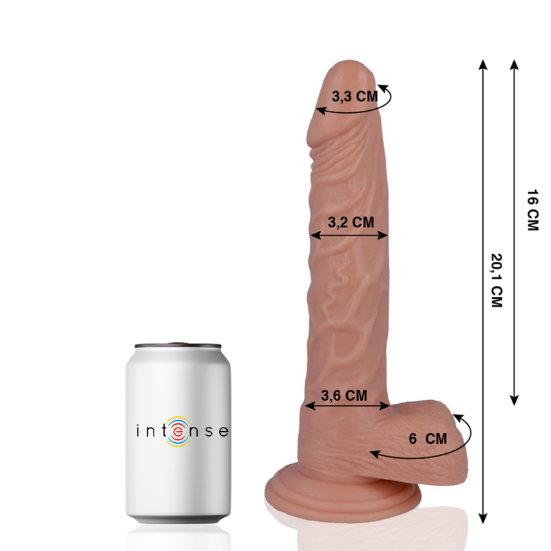 Realistický dildo Mr. Intense 20,1 cm, silikonový