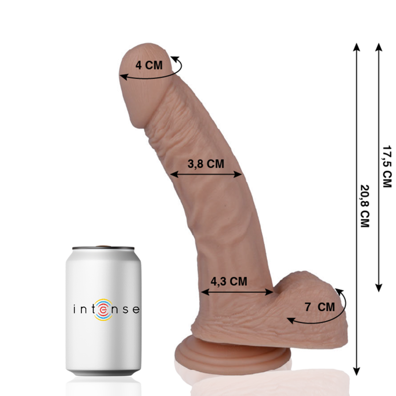 Realistické dildo Mr. Intense 20,8 cm s přísavkou