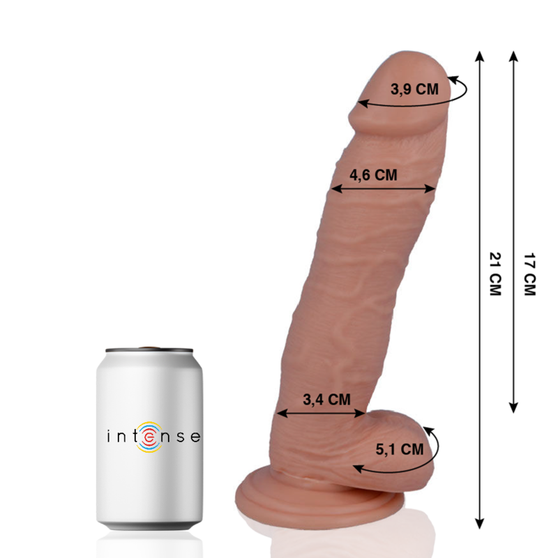 Realistické dildo MR INTENSE 21 cm s přísavkou