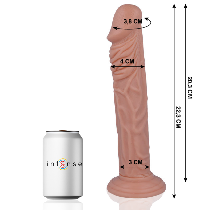 Realistický dildo Mr. Intense 22,3 cm s přísavkou