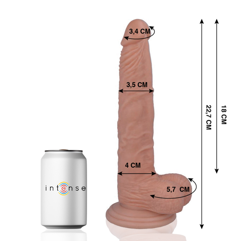 Realistické dildo Mr. Intense 22,7 cm s přísavkou