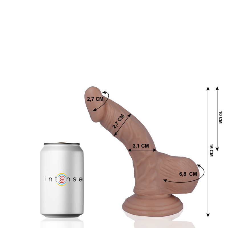 Realistický dildo Mr. Intense 16 cm s přísavkou