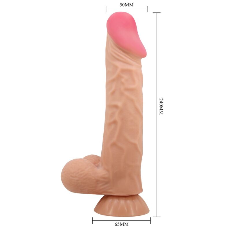 Realistický vibrátor Pretty Love s přísavkou 24 cm